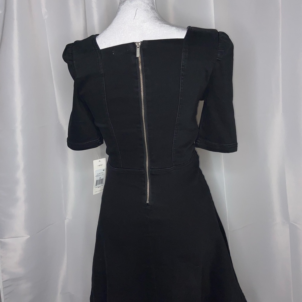 Habitual Kids Puff Sleeve Girls Dress - Black size 14 - Picture 3 of 11